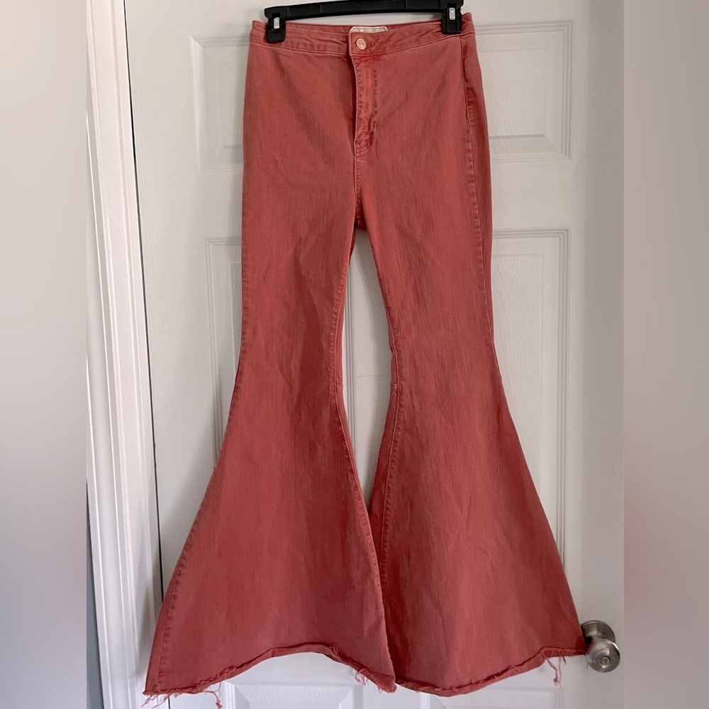 Free People High Rise Bell Bottom Jeans Size 26